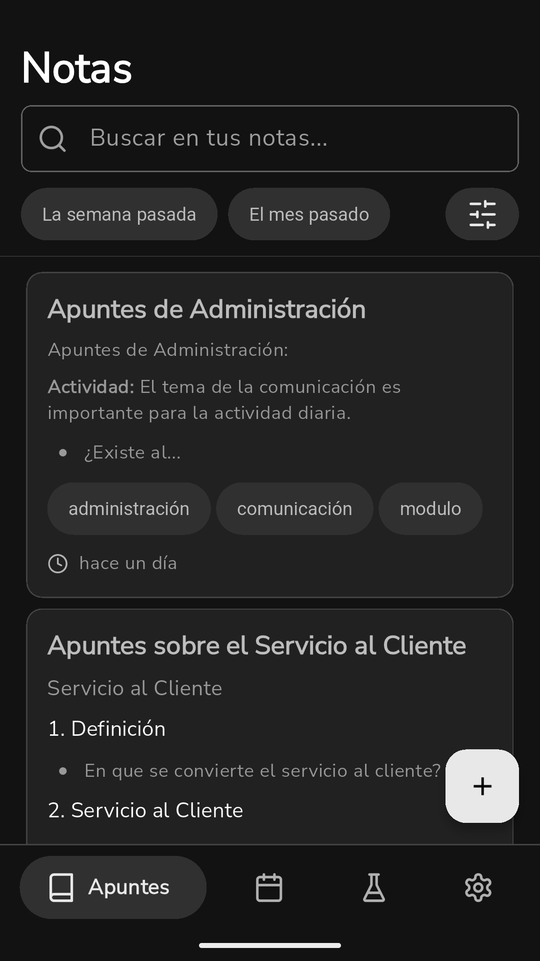Scribette App Interface